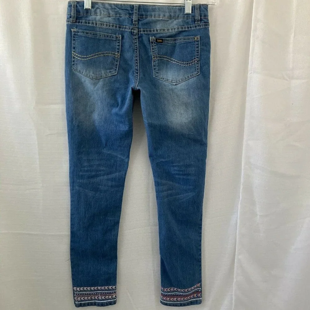Lee Ankle Crop Girls Youth Light Wash Jeans 14